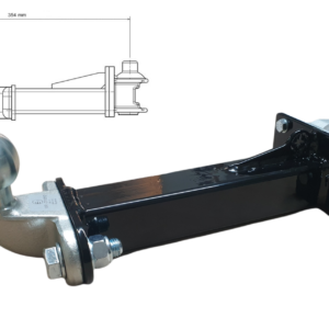 Trekhaakverlenger voor fietsendrager 35cm schroefmontage